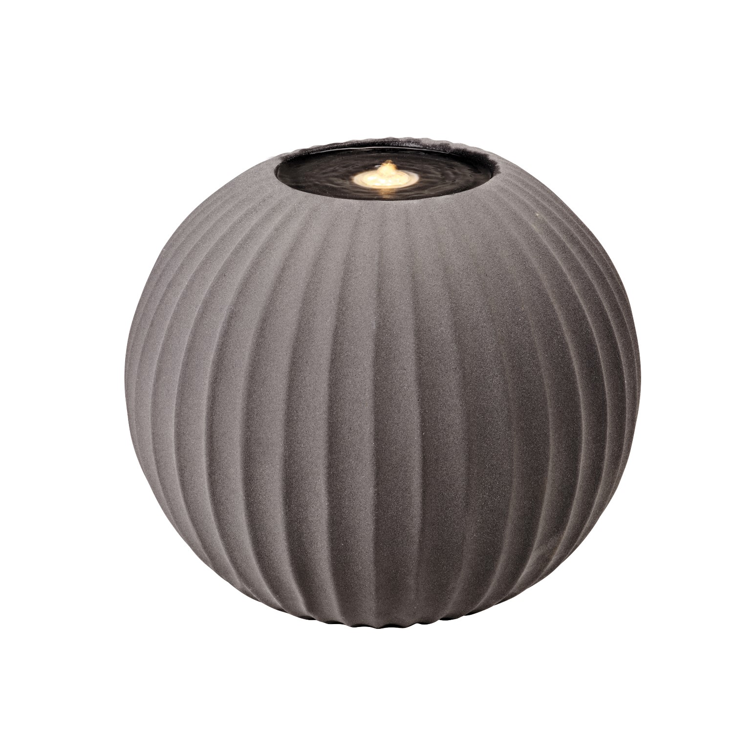 Read more about Matt grey ceramic ball water feature with led lights